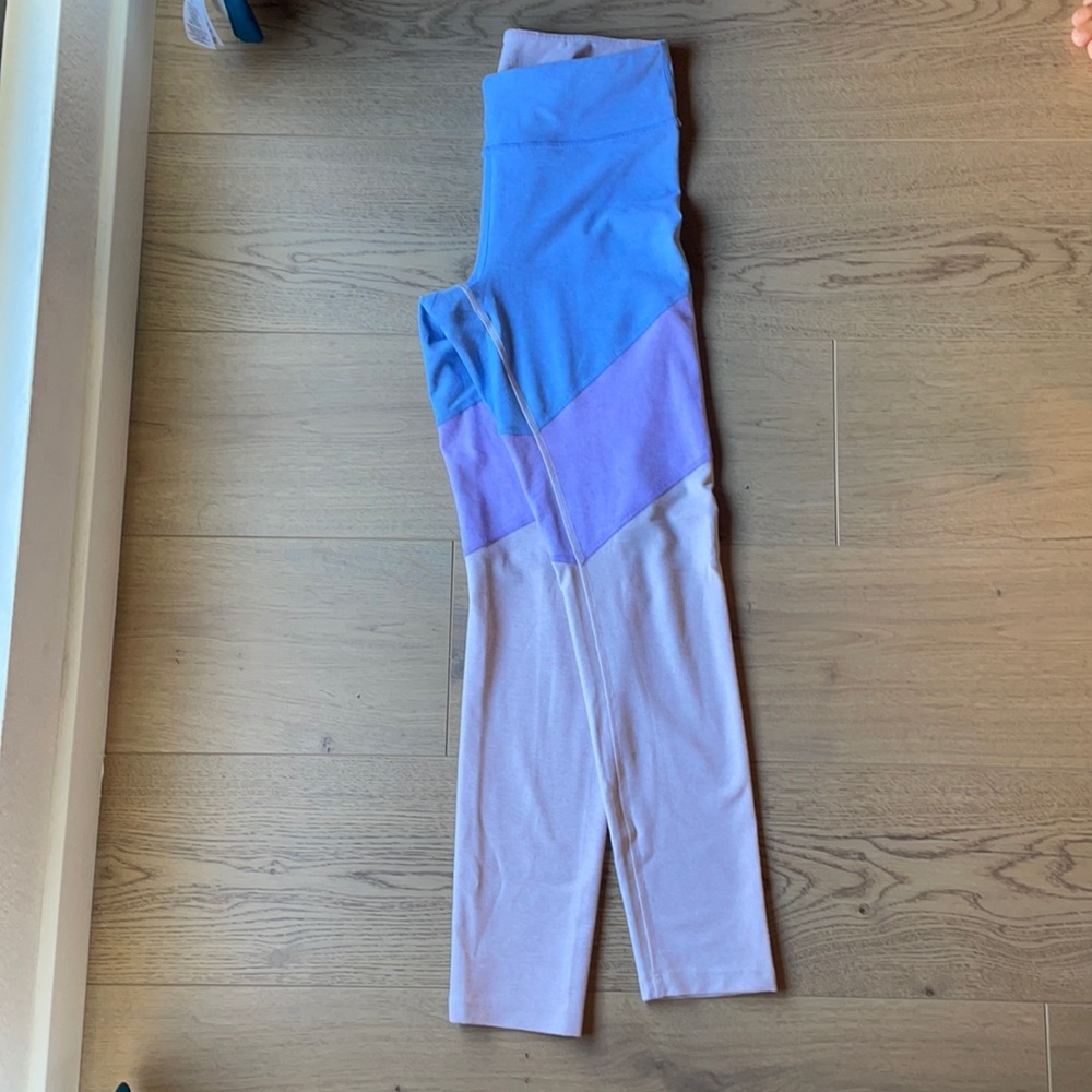 Outdoor Voices Warmup Legging 7/8 - Medium - blue purple pink